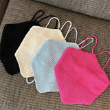 Girls Hanging Neck Sexy Small Sling Vest Women Wearing Summer Beauty Back Pure Desire Inside A Short