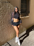 Women's Casual Black Bright Line Decor Skirt Sexy Slim High Elastic Mini Skirts Streetwear Clothing Summer Fashion New-Outfit