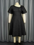 New Tihua Fabric Flower Dress African Grand A Dress