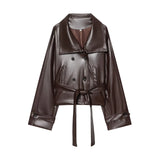 Velvet Loose Spring Girl Casual Blouse Zipper Fashion Bomber Jacket 2025 Bat Sleeve