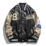 new spring American letter embroidery jackets coat men's Y2K street retro baseball uniform couple loose all-match