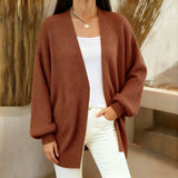 Sheintemu Spring/Autumn Hooded Long-Sleeved Button Sweater