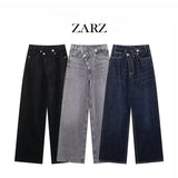 Homemade New Women's Fashion Double-Fashion High Waist High-Legged-Legged Jeans