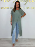 Women's Spring Summer New Short-Sleeved Cross Long