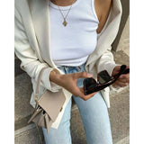 Blazer Women Jacket Loose Fashion Blazer Female Coat Winter Autumn Casual Office Clothes Double Breasted Solid Overcoat