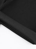 High Waist Solid Flare Leg Pants-Outfit