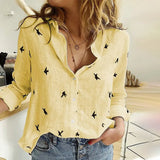 Printed Cotton Linen Women Shirt Plus Size 5XL Single Breasted Turndown Collar Female Shirts 2021 Spring Loose Casual