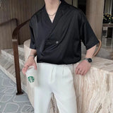 Minority Designers Feel White Shirt Male Version Of Abstinence Is The Trend Of Suit Collar And Short-Sleeved Shirt-Outfit
