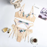 Sex Lingerie Sexy Lace Embroidered Lingerie Set