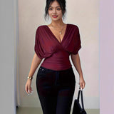 Cuff Neckerle Loaf Side Draw Rope Long-Sleeved Shirt Men And Women In Net Red Personality Court Shirt