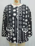 New Autumn And Winter 2024 Women's Wear Medium And Long Printed Cotton Jacket-Outfit