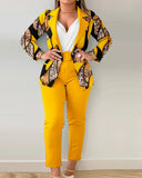Independent Station Popular Style Women's Suit Autumn And Winter New Suit Trouser Suit With Belt-Outfit