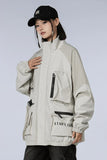 Autumn And Winter Millard Color Men And Women Korean Version Thin Padded Clothes Digital Printing Multi-Pocket Work Wind Autumn And Winter Coat Charge Man-Outfit