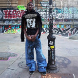Brand Plus Velvet Double Hat Unique Design Hooded Jacket Autumn And Winter New Men's And Women's Loose Y2K