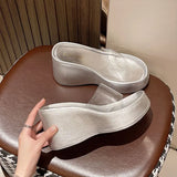 Dress With A Dress With Light And Anti-Slip Slippers 2025 Net Red Temperament Lady Pedal Sweet Single