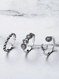 Vintage Sun Moon Star Ring Set-Outfit