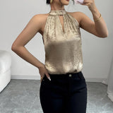 V-Neck Long Sleeves On The 100-Fold Design Suit Top Women's Solid-Color Suit Temperament