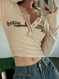 Y2K Long Sleeve Ribbed Knit Crop Top-Outfit