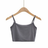 New Summer Navel Exposed Short Style Flat Belt Vest High Waist Elastic Tight Bag Hip Skirt Suit-Outfit