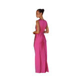 Spring And Summer Fashion Sexy V Sleeveless Evening