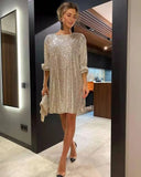 New Festival Party Fashion Sleek Beads Solid Color Waist Dress Dress