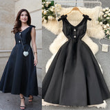 Luxury Banquet High-End Court Style Dress Temperament V Receive Waist Thin High-End Exquisite