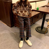 90s Kids Pants in Plaid Check-Outfit