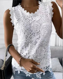 Explosion Women's 2025 Summer New T-Shirt Back Jacket Lace