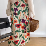 Floral Midi Print Skirt-Outfit