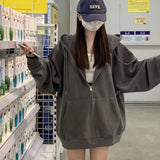 Coat Women Wear Oversize Loose Lazy Wind Print Hoods In The Spring And