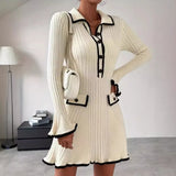 Women's Dresses In Autumn 2025 Elegant Knitted