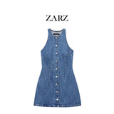 Homemade New Women's Fashion Stylish Denim Mini Dress
