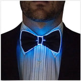 Light Up Mens Bow Tie Necktie Luminous Flashing For Dance Party Christmas Evening Party Decoration-Outfit