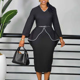 2025 New Elegant OL Professional Trousers Thin Small Foot Pants African High-Waisted Casual