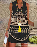 Women's New Solid Color Vertical Collar Sleeveless Casual Suit LZR14529K Series-Outfit