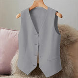Suit Vest Women's Small Vest Spring And Autumn New Repair Outside The Female Red Short Female Horse Clip