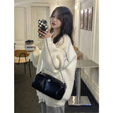 Toloer Sweater Cardigan Jacket Women's Autumn And Winter 2025 New Gentle Wind Niche Long Top Knitwear