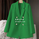 Toloer Suit Jacket Female Spring And Autumn 2024 New Small Spring And Autumn Suit Jacket Temperament Korean Version Casual Women-Outfit