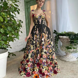 Women's Three-Dimensional Flowers Fashion Embroidered Flower Bag Hip Sexy